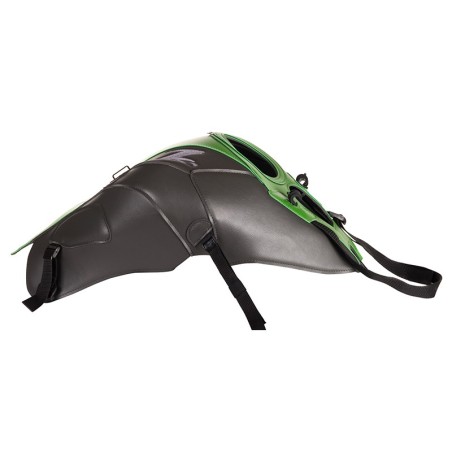 Copriserbatoio Bagster per Kawasaki Z1000 dal 2014 in similpelle grigio e verde