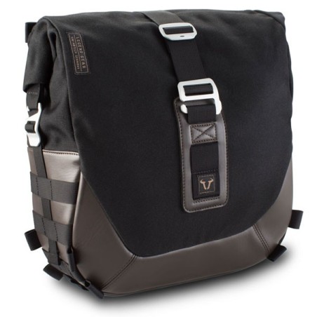 Borsa laterale SW-Motech Legend Gear LS2 da 13,5 lt in tessuto e pelle nera