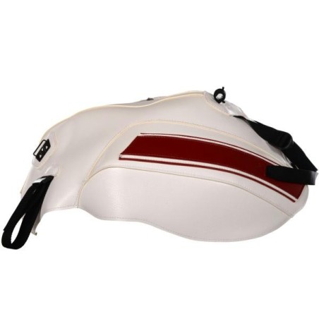 Copriserbatoio Bagster per Moto Guzzi V7, V7 II e V7 III bianco con banda rossa