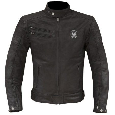 Giacca da moto in pelle Merlin modello Alton marrone