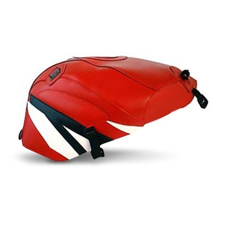 Copriserbatoio Bagster per Yamaha YZF R6 99-02 rosso, bianco e nero