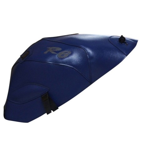 Copriserbatoio Bagster per Yamaha YZF R6 03-05 in similpelle blu baltico