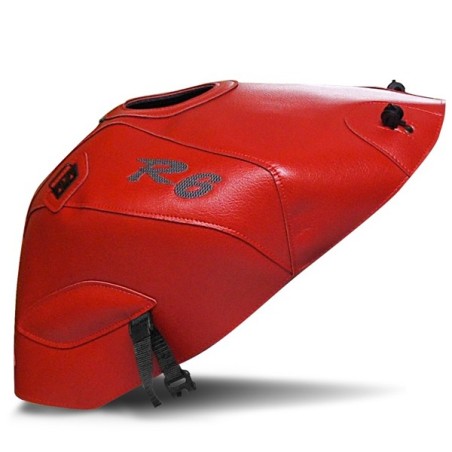 Copriserbatoio Bagster per Yamaha YZF R6 03-05 in similpelle rosso