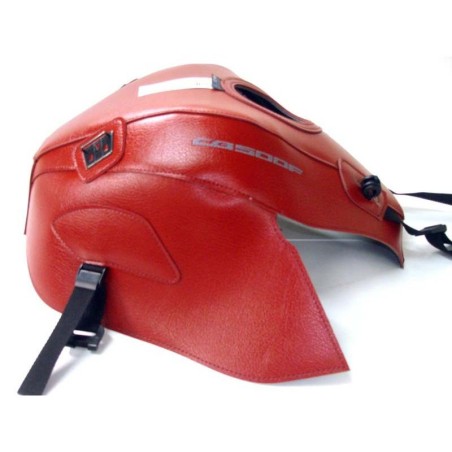 Copriserbatoio Bagster per Honda CB 500F dal 2016 in similpelle rosso e nero