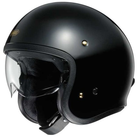 Casco Shoei J-O con visiera a scomparsa nero lucido