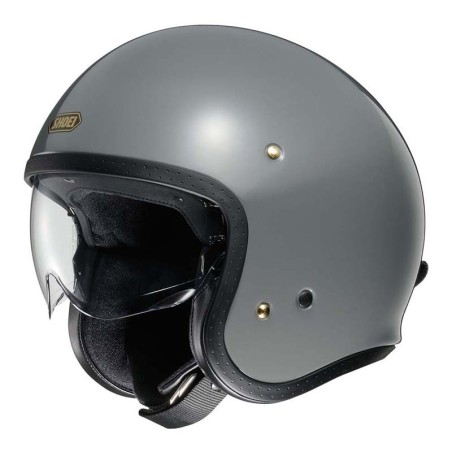 Casco Shoei J-O con visiera a scomparsa grigio pastello