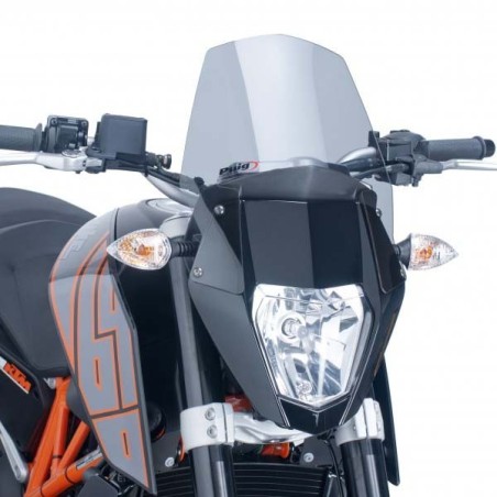 Cupolino Puig Naked per KTM Duke 690 12-14 fumè chiaro