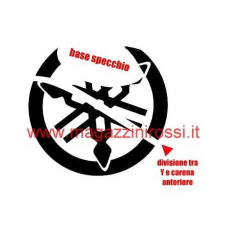 Adesivi (2) logo Diapason per carena T-Max 500  01-07 2