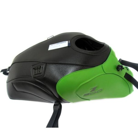 Copriserbatoio Bagster per Kawasaki Z900 in similpelle verde e nero