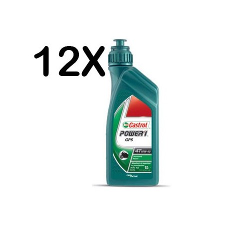 Olio 4T Castrol moto Power 1 GPS 15W50 cartone 12x1