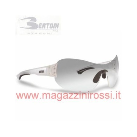 Occhiali da moto Bertoni N20A cristallo bianco perla