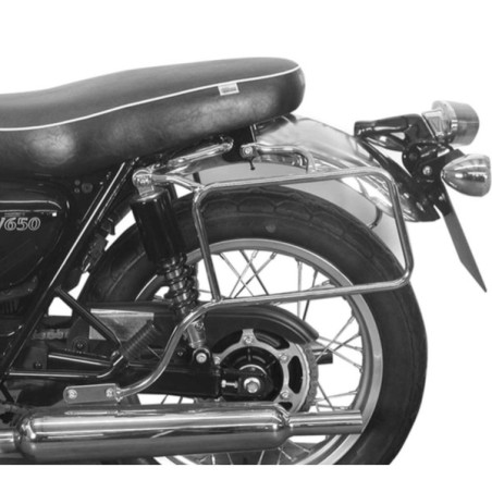 Telai laterali cromati Hepco & Becker per Kawasaki W650 e W800