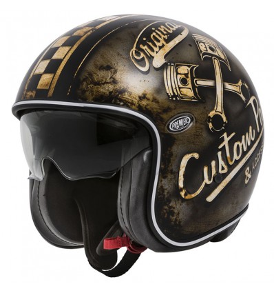 Casco Premier Jet Vintage grafica OP 9 BM