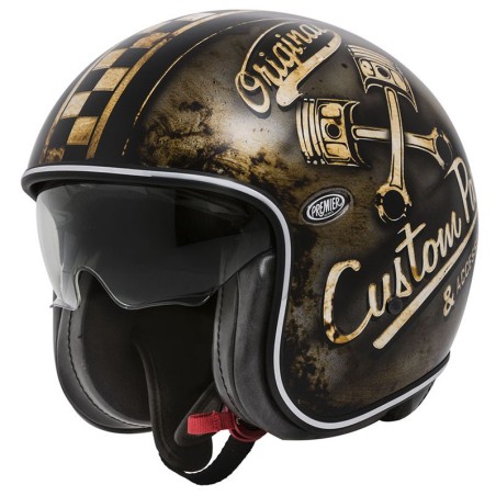 Casco Premier Jet Vintage grafica OP 9 BM