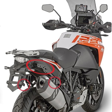 Portavaligie laterale Givi per valigie Monokey per KTM 1050/1090/1190/1290