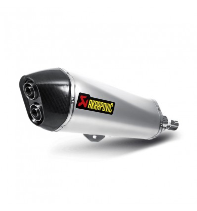 Marmitta Akrapovic Slip On Acciaio Inox omologata per Piaggio MP3 500/500LT 17-18