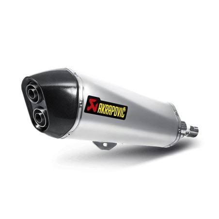 Marmitta Akrapovic Slip On Acciaio Inox omologata per Piaggio MP3 500/500LT 17-18