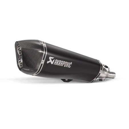 Marmitta Akrapovic Slip On nera omologata per Piaggio MP3 500/500LT 17-18