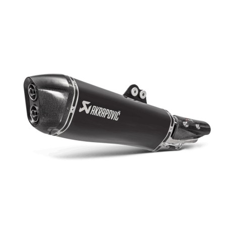 Marmitta Akrapovic Slip On nera omologata per Kymco AK550 17-18