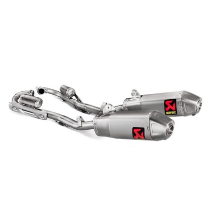 Coppia di marmitte Akrapovic Slip On Titanio omologate per Honda CRF 250R 2018