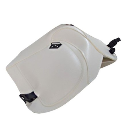 Copriserbatoio Bagster per Honda NX 650 Dominator in similpelle bianco