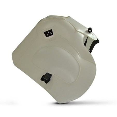 Copriserbatoio Bagster per Honda NX 650 Dominator 92-94 in similpelle bianco