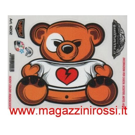 Set adesivi piccolo 4R Orsetto cuore spezzato