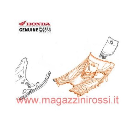 Pedana poggiapiedi originale per Honda Z4 nera