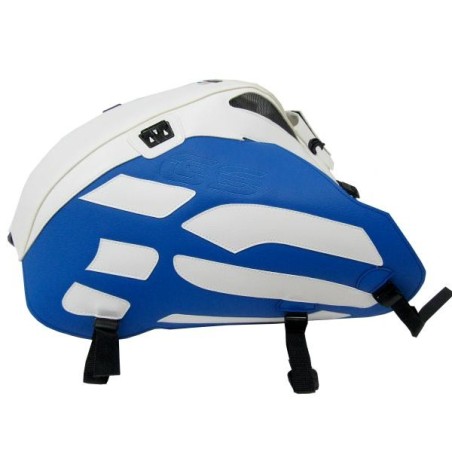 Copriserbatoio Bagster per BMW R1200 GS ADV dal 2014 in similpelle bianco e blu