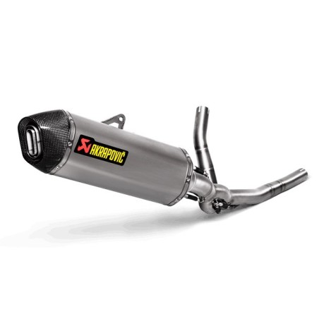 Marmitta Akrapovic acciaio inox linea Racing non omologata per Suzuki V-Strom 650 17-18