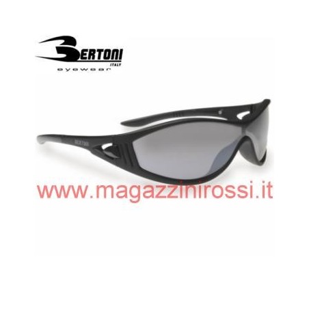 Occhiali da moto Bertoni FT64A nero gomma