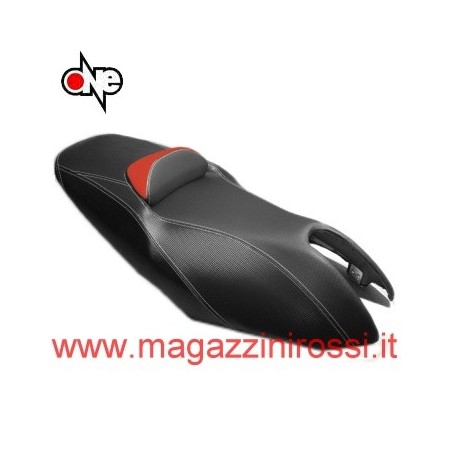 Fodera sella ONE per Yamaha T-Max 500 01-07 nero e ross