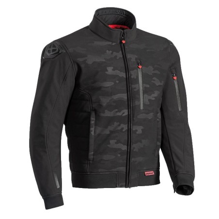 Giacca da moto Ixon Soho nera mimetica