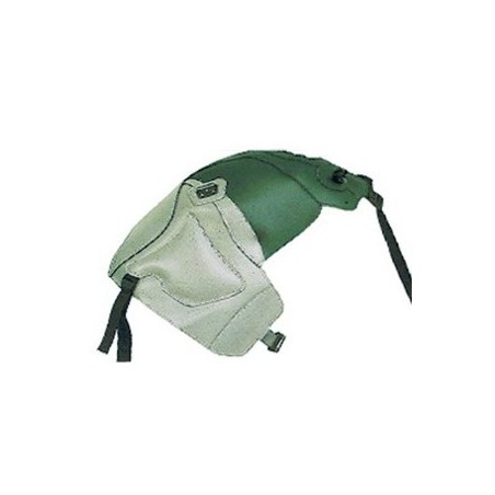 Copriserbatoio Bagster per Kawasaki KLE 500 in similpelle verde scuro e acciaio