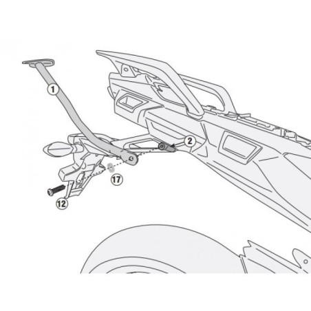 Portapacchi Givi SR2139 per Yamaha Tracer 900 e Tracer 900 GT