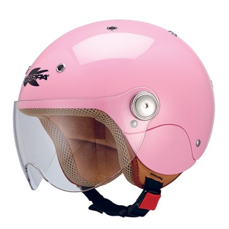 Casco da bambino Kappa KJ03 rosa con adesivi