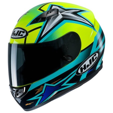 Casco integrale HJC CS-15 Toni Elias 24 giallo, verde e blu