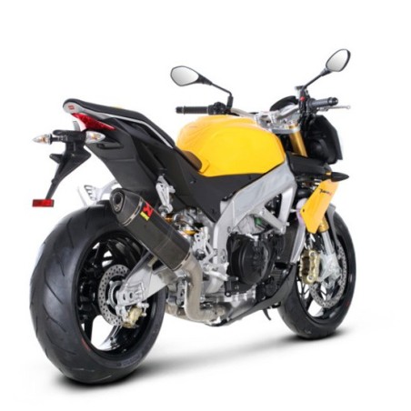 Marmitta Akrapovic Carbonio linea Evolution non omologata per Aprilia Tuono V4 e RSV4 15-19