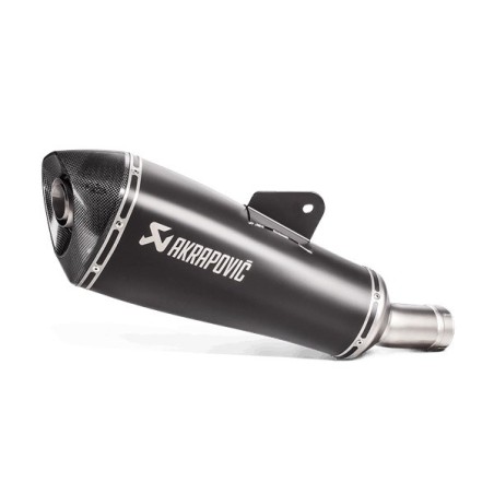 Marmitta Akrapovic Slip On Acciaio Inox nero omologata per BMW R1200R 17-18