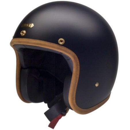 Casco classico Hedon Hedonist nero opaco con interni in pelle