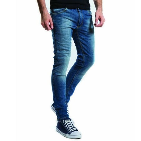 Pantalone jeans da moto Motto Milano blu denim