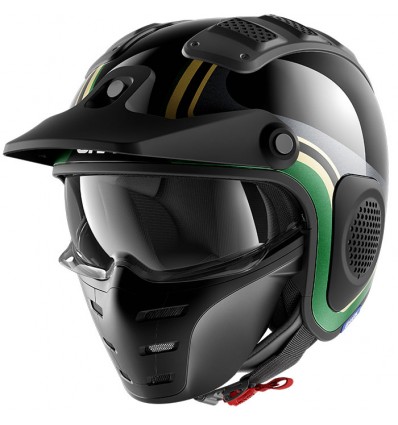 Casco Shark Drak monocolore verde militare opaco