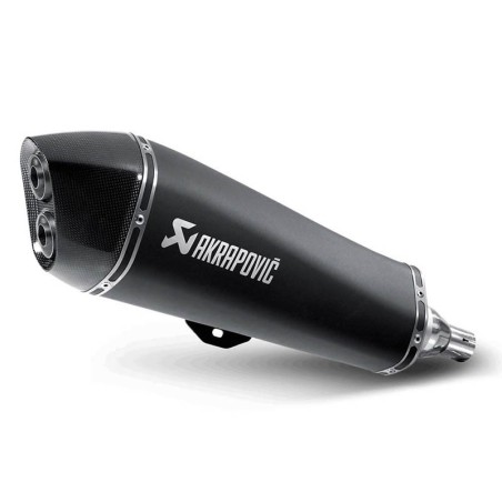 Marmitta Akrapovic Slip On Acciaio Inox nero omologata per BMW R1250R/RS