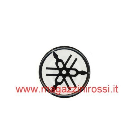 Adesivo logo Diapason Yamaha resina 3D 4cm trasparente 