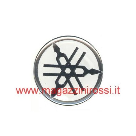 Adesivo logo Diapason Yamaha resina 3D 4cm trasparente 