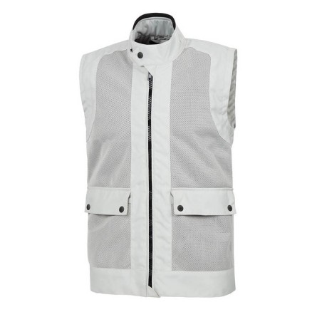 Gilet Tucano Urbano Network traforato grigio chiaro