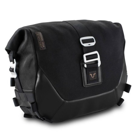 Borsa laterale SW-Motech Legend Gear LC1 da 9,8 lt in tessuto e pelle nera