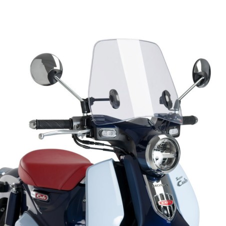 Parabrezza trasparente Puig Trafic per Honda Super Cub C125 dal 2018