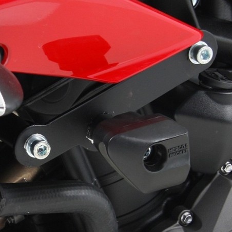 Paramotore Hepco & Becker nero per Triumph Street Triple 765 dal 2017