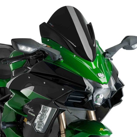 Cupolino nero Puig Racing per Kawasaki Ninja H2 SX dal 2018